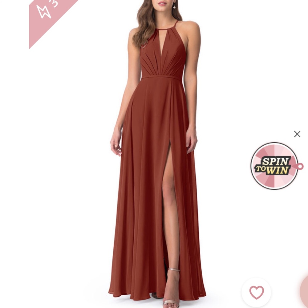 Azazie EVALLEEN bridesmaids dress (Terracotta)